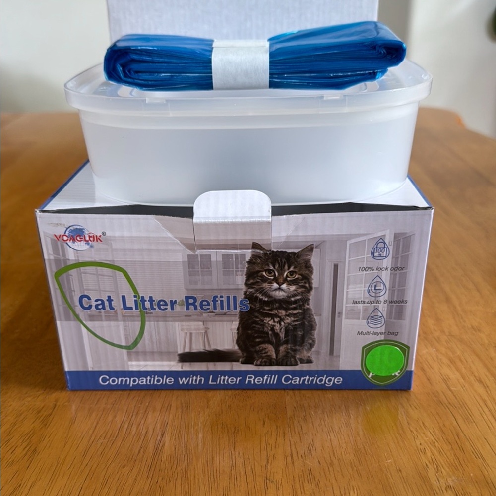 New Generic Cat Litter Genie 1 Pack Replacement Bags and Reusable Cartridge Pet